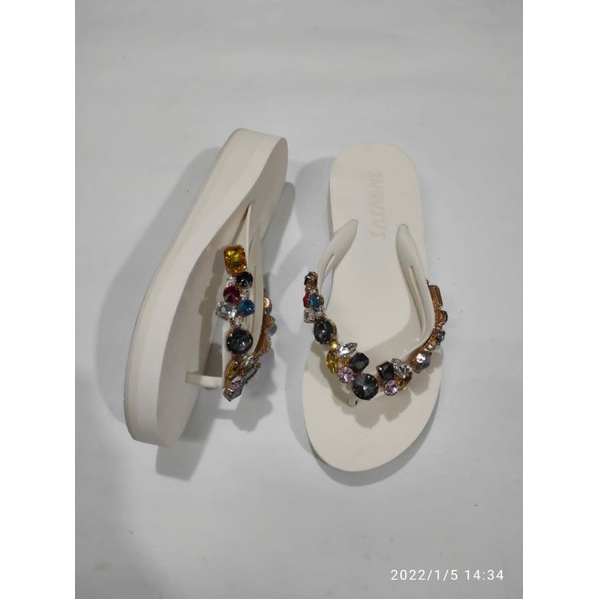 SANDAL JEPIT INGVIVI SEMI WEDGES 3,5CM WOMEN SANDAL FLIP WEDGES