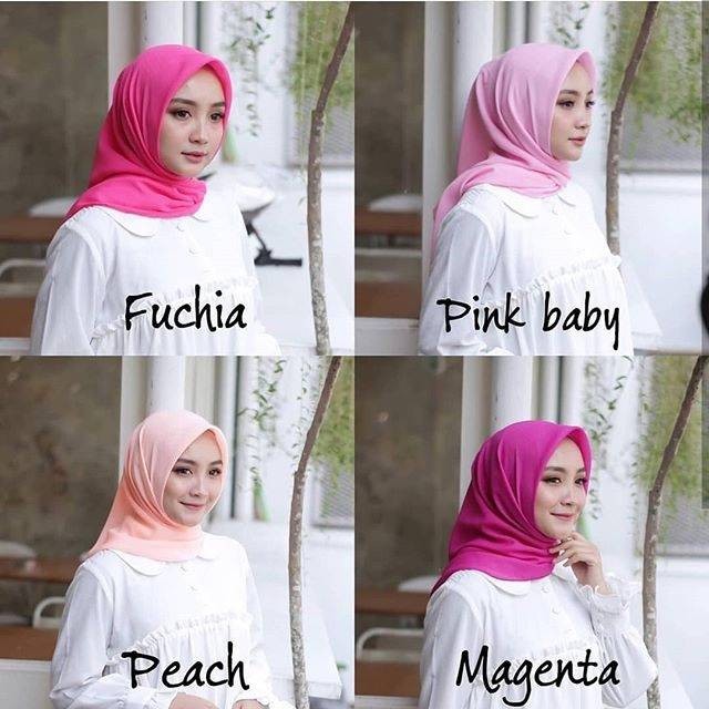 DAILY Hijab segiempat POLY COTTON / DOUBLE HYCON / Jilbab / Kerudung Part 1