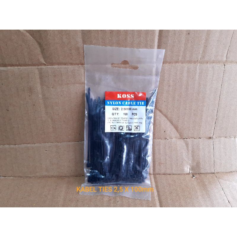 KABEL TIES 2,5 X 100mm |HITAM