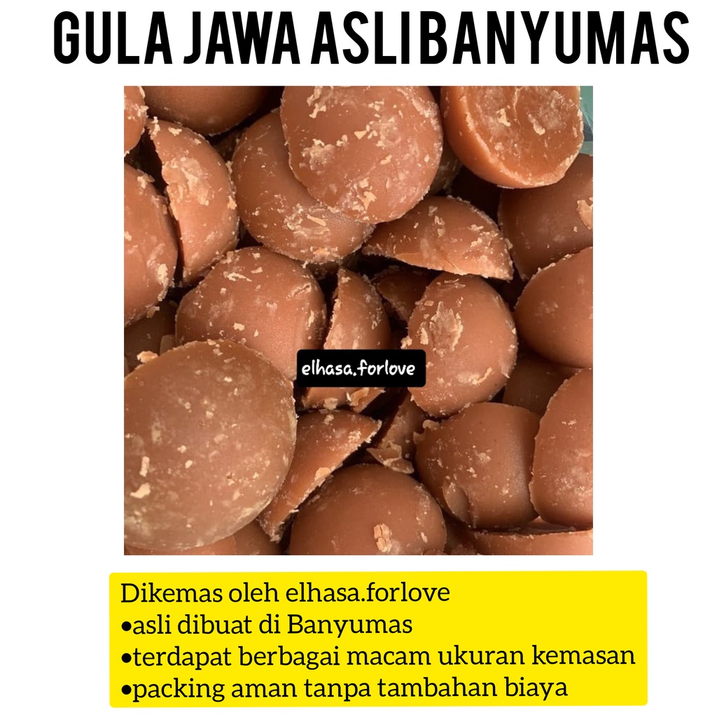 

Gula jawa 1 kg - Gula merah - Gula jawa batok - Gula merah batok - Gula merah jengkol - Gula jawa jengkol - Gula jawa asli Banyumas - Gula kelapa asli Banyumas