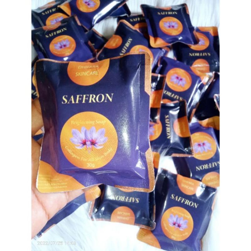 SABUN SAFFRON PEMUTIH KOJIC COLLAGEN BOOSTER || SABUN BOOSTER RDS || PENCERAH ALAMI || BEKAS LUKA ||