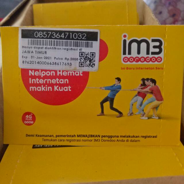 Kartu Perdana Indosat Im3 Ooredoo Shopee Indonesia