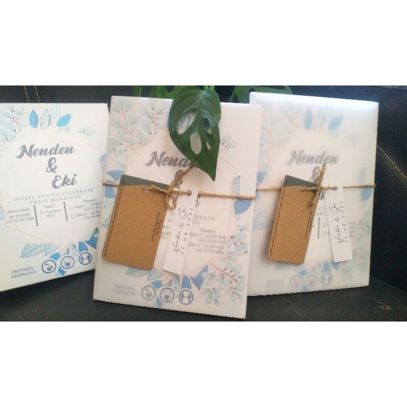 Undangan Pernikahan Hard Cover + amplop kalkir ~ Bisa Custom ~