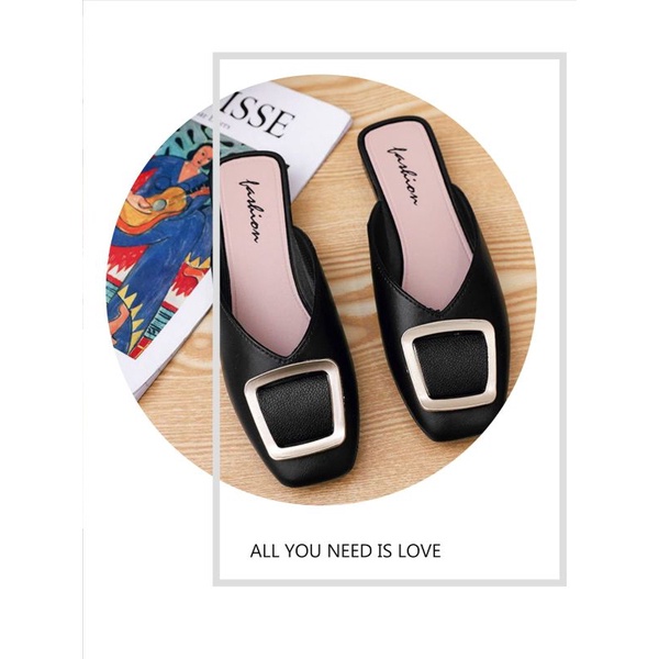 Sepatu flat jelly shoes import gesper hight quality RF