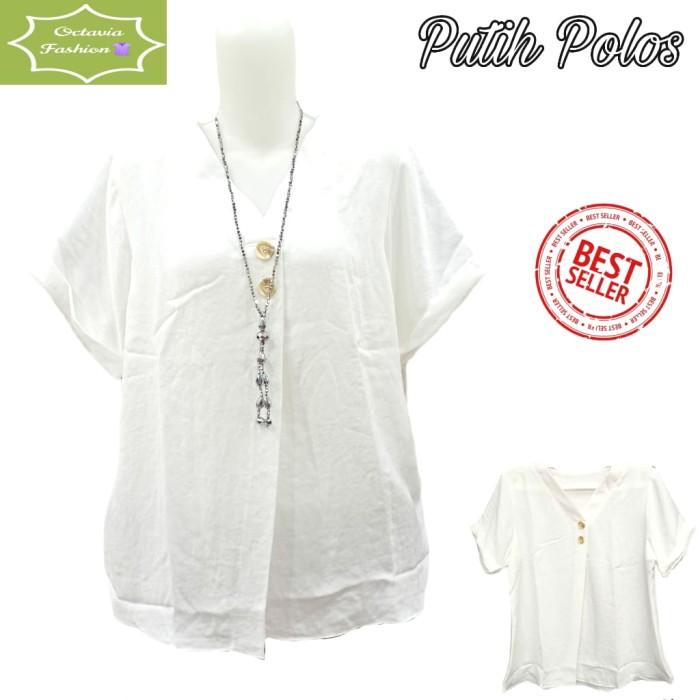 Big Sale Blouse Wanita Putih Polos Exclusive