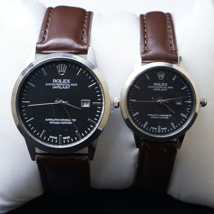 JAM TANGAN MURAH/JAM ORIGINAL/ JAM TANGAN ROLEX CP KULIT 142A