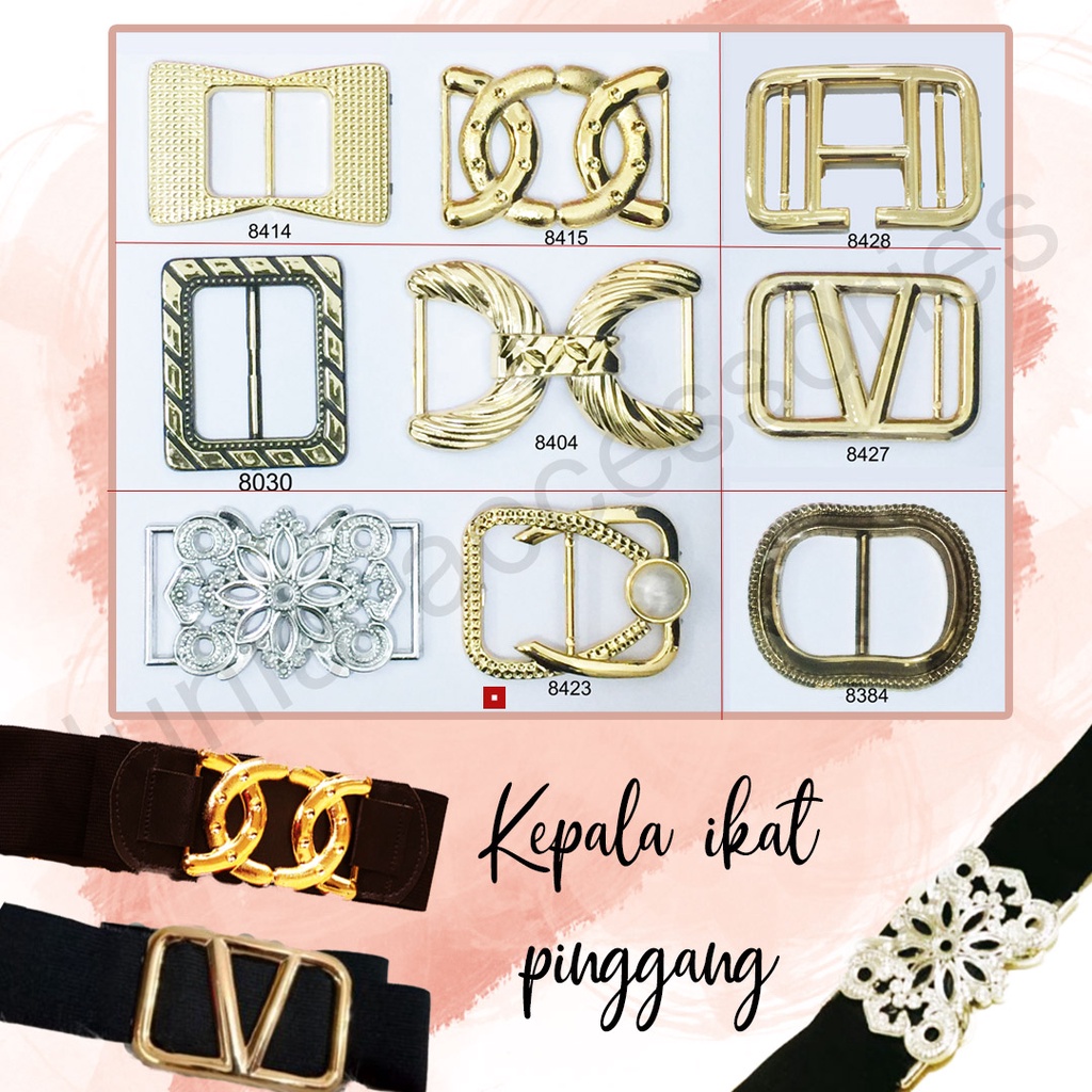 VARIASI AKSESORIS TAS SANDAL IKAT PINGGANG GESPER PLASTIK /GROSS