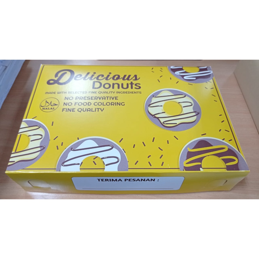 

kemasan donut isi 6 pcs