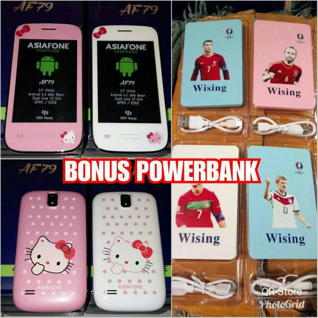 Hp Asiafone AF79 Hello Kitty. Handphone Android murah meriah
