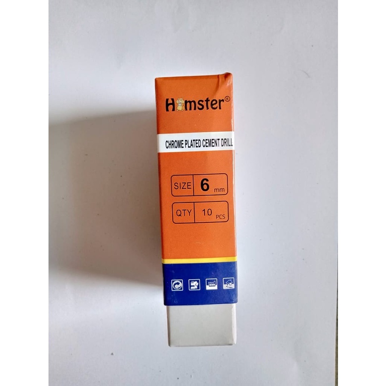 MATA BOR BETON 6 MM MERK HAMSTER - MODEL KUNCI