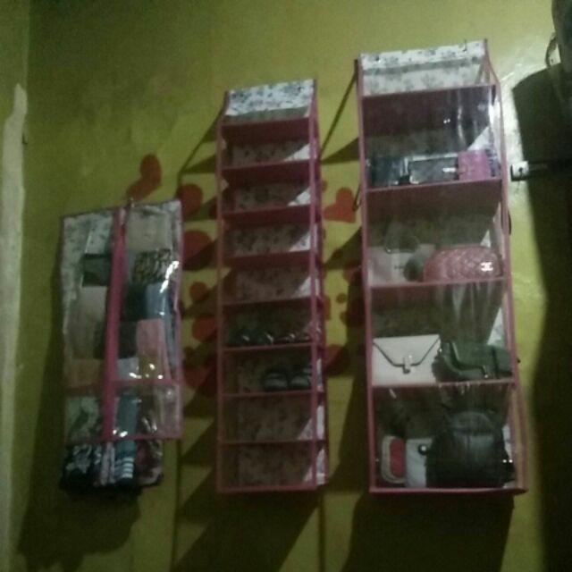 Bisa Codpromo Murah Paket 5in1 Rak Gantung Motif Bunga Tanpa Resleting Kualitas Terbaik Dan Termurah