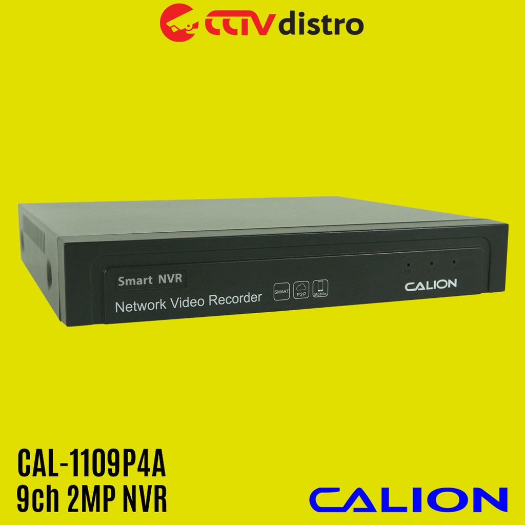 DVR NVR POE Khusus Untuk IP Camera | Support 4ch up to 9ch 2MP IP Camera | Calion CAL-1109P4A