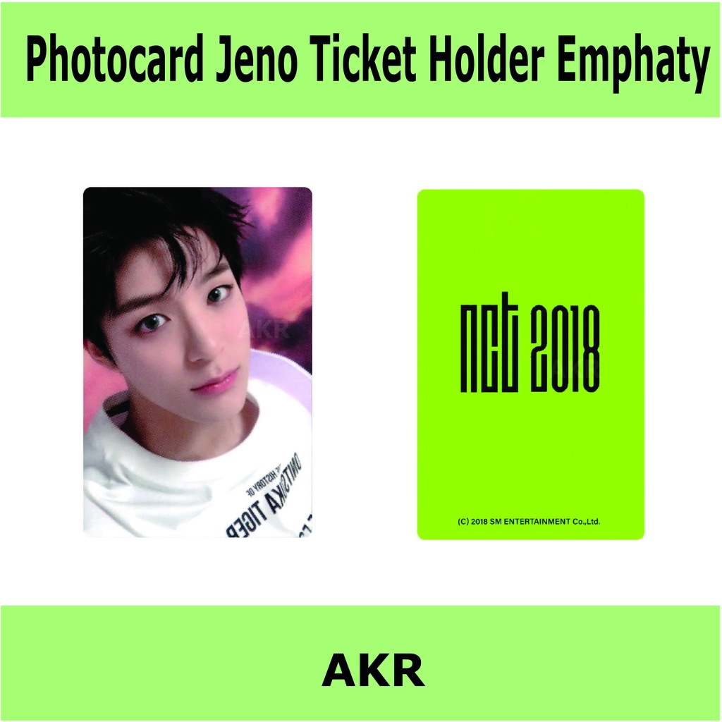 PHOTOCARD JENO TICKET HOLDER EMPHATY 2018 (OFFICIAL)