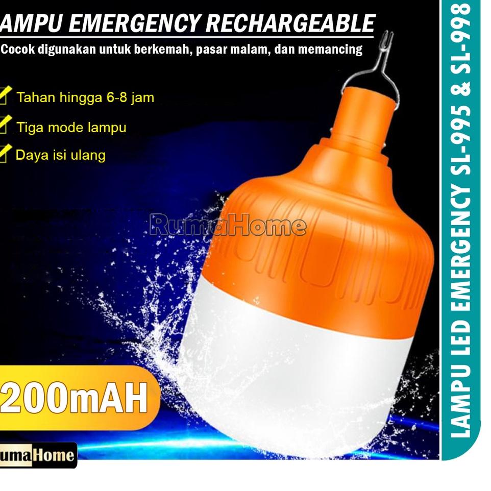SRY.355085– Lampu emergency, lampu tenda camping waterproof / lampu angkringan rechargeable