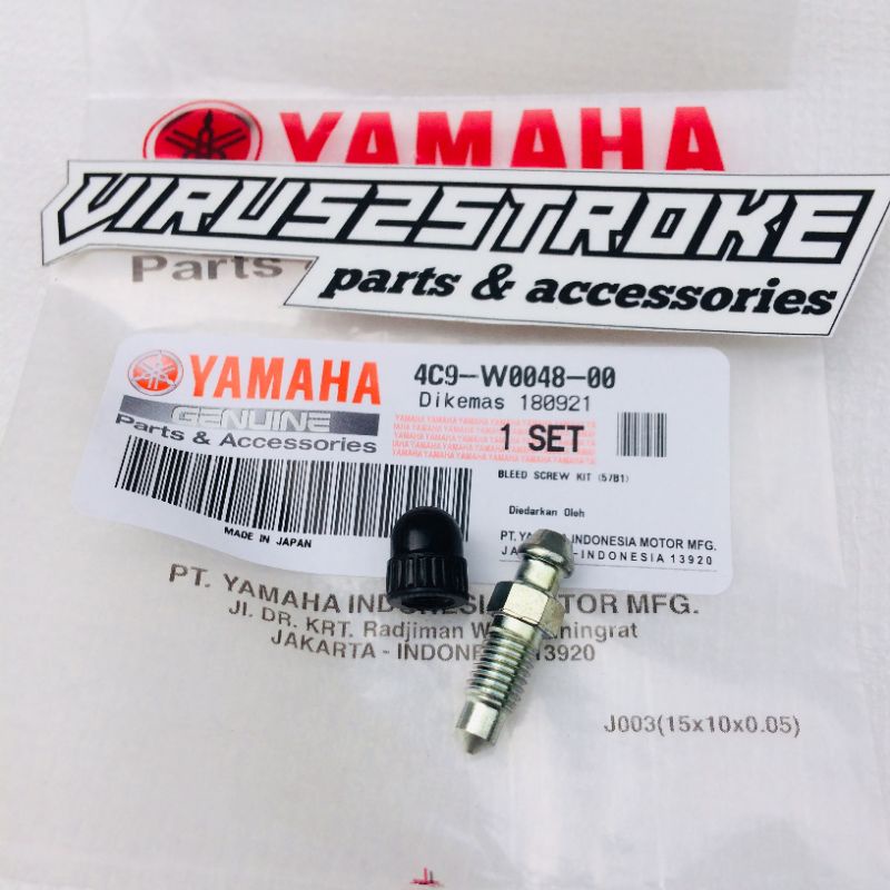 Baut Nepel Pembuangan Angin Kaliper Yamaha F1ZR FIZR F1Z FIZ R RX King Scorpio Vega Jupiter Mio Nmax