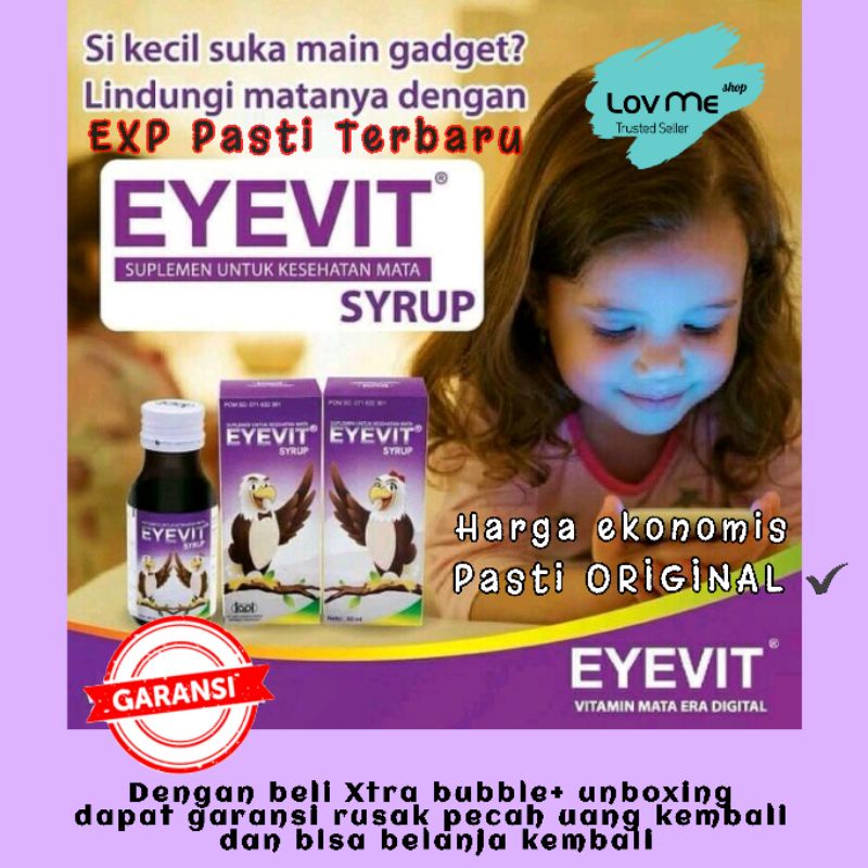 Lov Me❤ Eyevit Sirup Vitamin Mata Anak dewasa - Eyevit syrup Suplemen Kesehatan Mata Bilberry Lutein Zeaxanthin