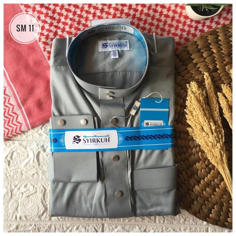 jubah syirkuh polister manset premium