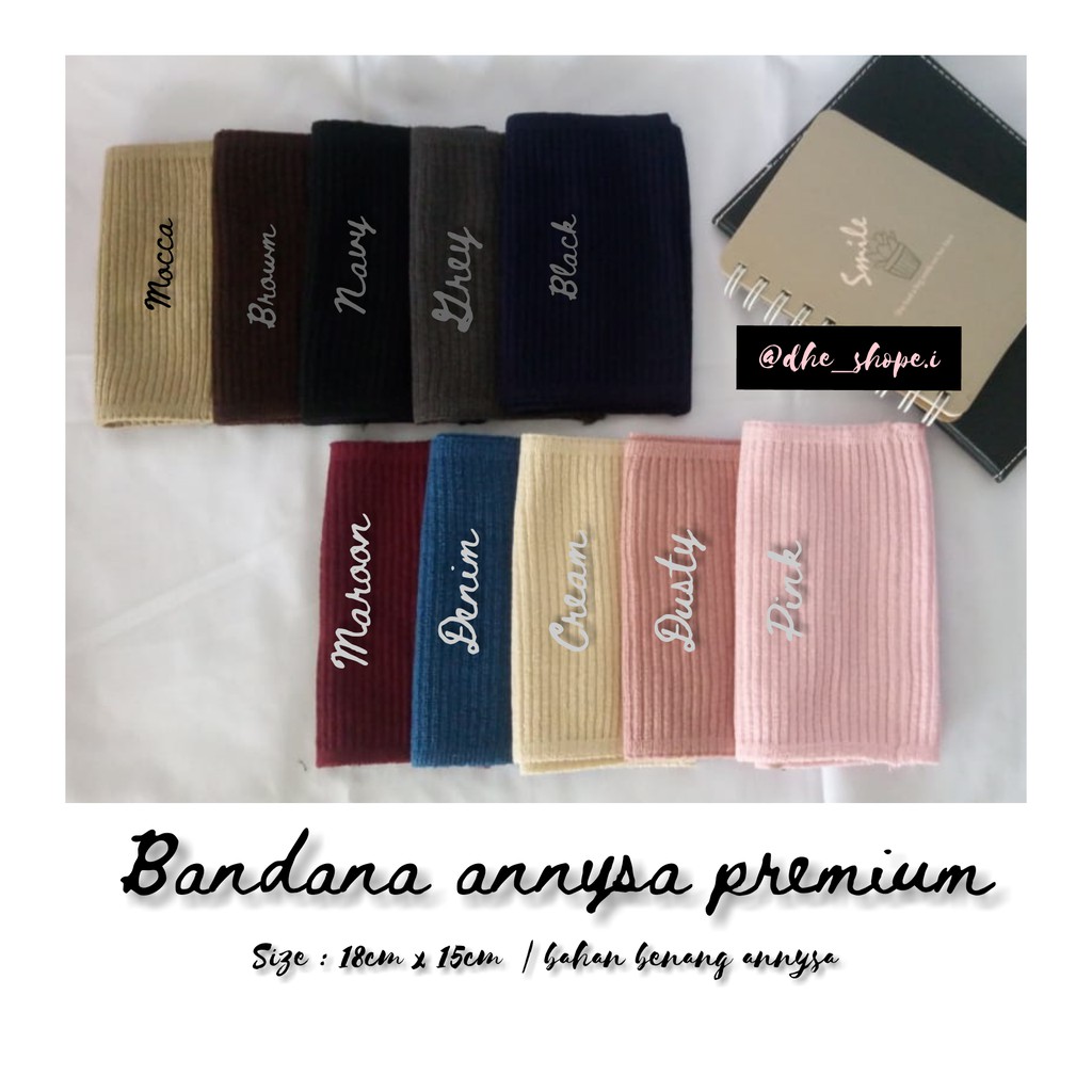 Bandana rajut annisa premium/ciput premium