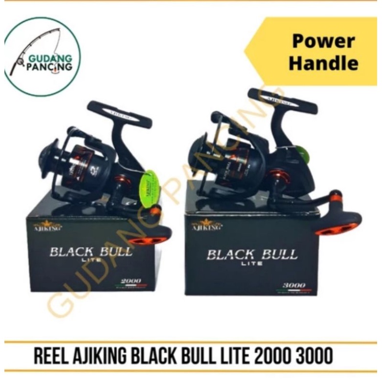 Reel Ajiking Black bull LITE 2000