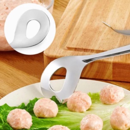 Sendok Pembuat Bakso Premium Cetakan Bakso Stainless Anti Lengket