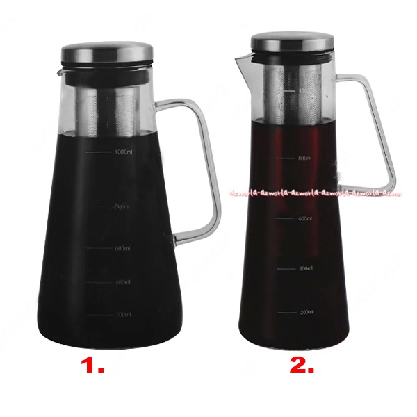 Delicia Coffee Maker Cold Brew 1L Ascb5002 Teko Tempat Alat Seduh Bubuk Kopi Panas dan Dingin Manual Coldbrew Kettel Kettle 1 Litter