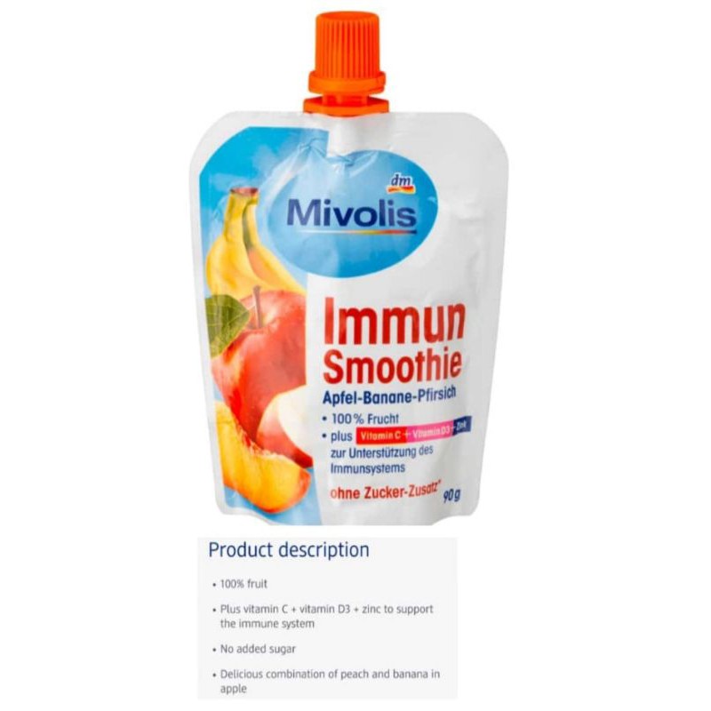 PO Immune smoothie (Vit C, D3 + Zinc)