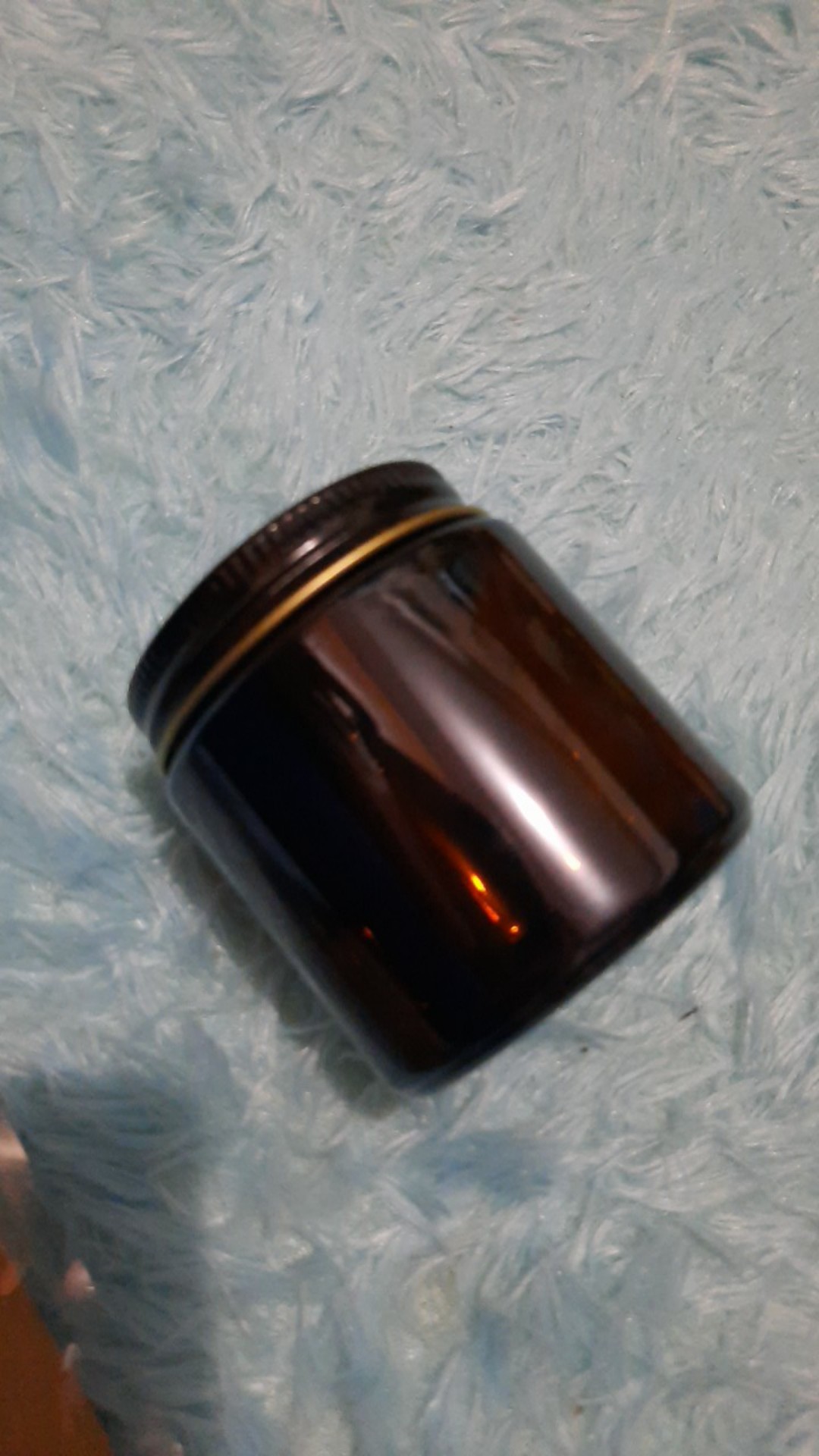 100ml Amber Jar Silver Cap Candle | Jar Kaca | Botol Kaca | Warna Amber Merah | Dengan Tutup Hitam