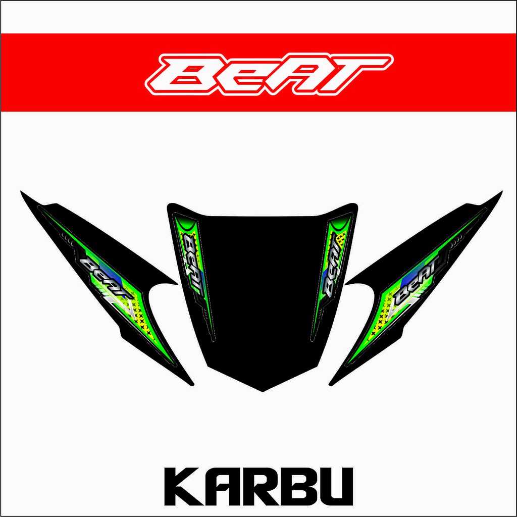 STRIPING VARIASI BEAT KARBU 2008 - 2012 VARIASI STICKER BEAT KARBU 02