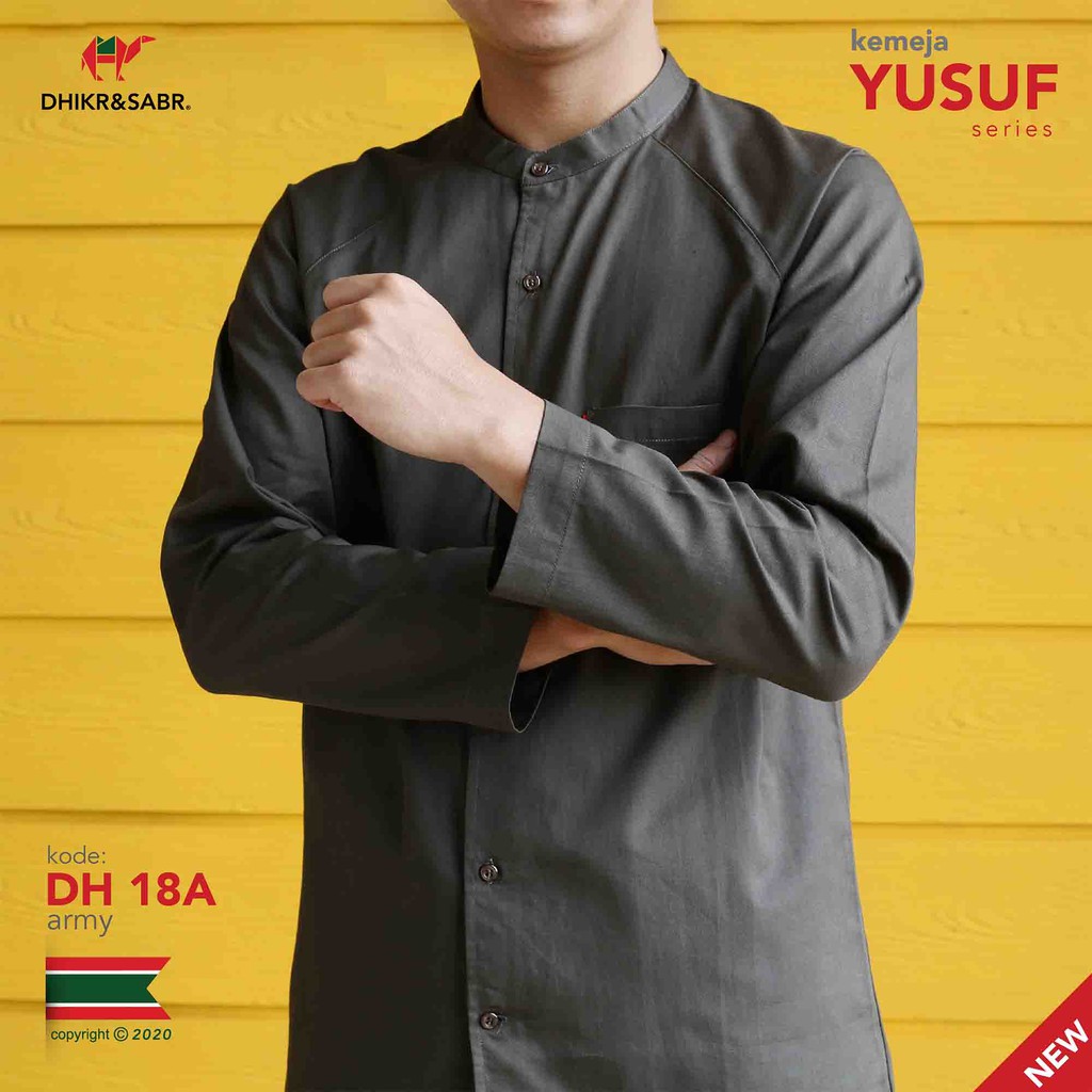 Baju Koko Pria Lengan Panjang | Kemeja Koko Sahl DHIKR&SABR® ORIGINAL