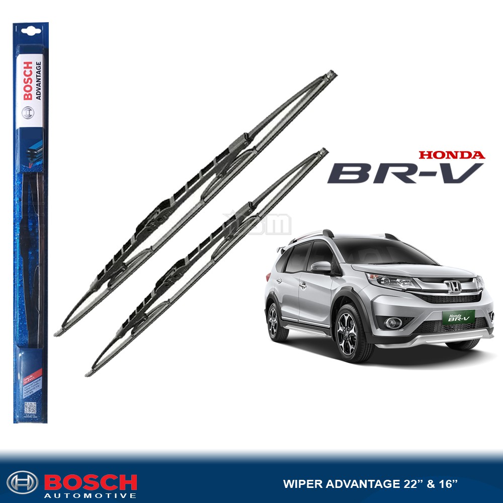 Bosch Advantage / Karet Wiper Mobil Honda BRV 22&quot; dan 16&quot; (Sepasang) / Wiper BRV