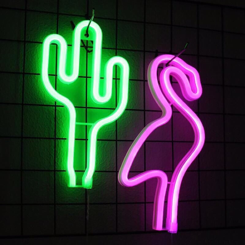 Lampu neon LED USB - Bentuk Flaminggo