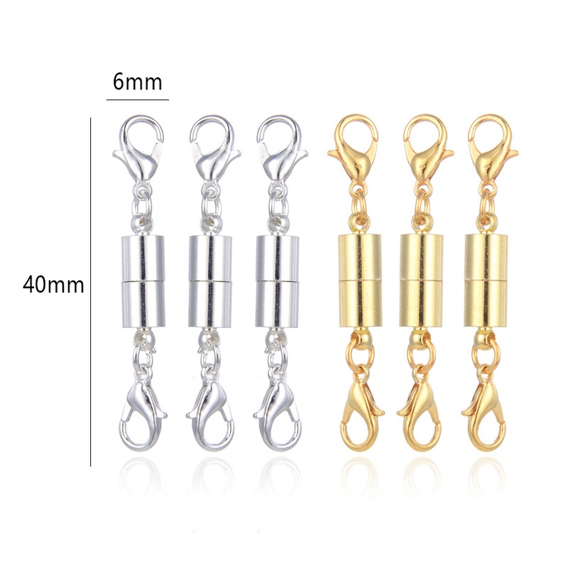 5 Pcs Konektor Gesper Magnetik Lobster Universal Untuk Membuat Perhiasan Gelang Kalung