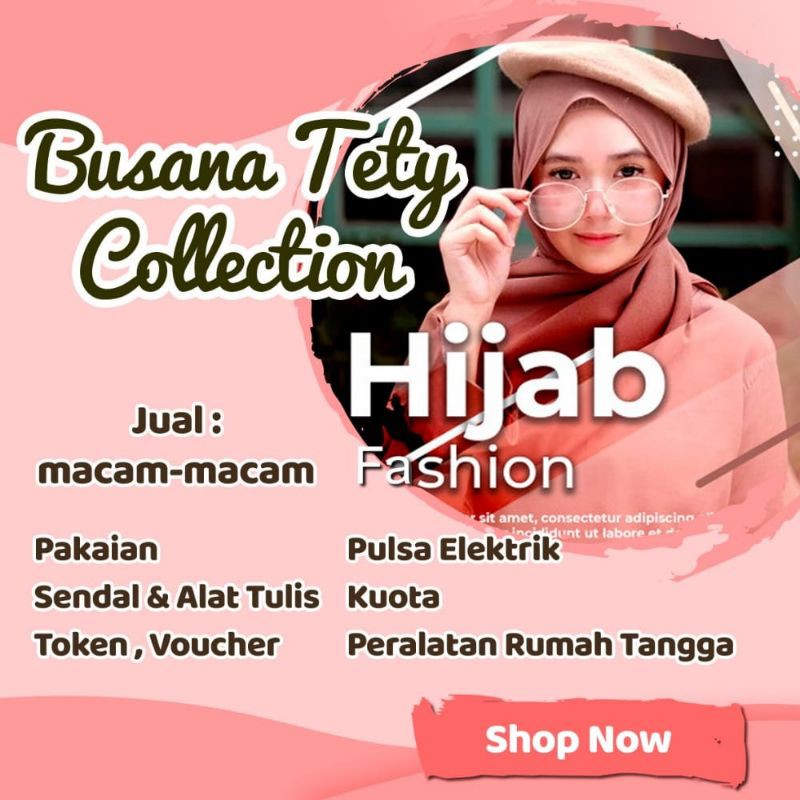 Banner Busana Muslim Free Desain Shopee Indonesia