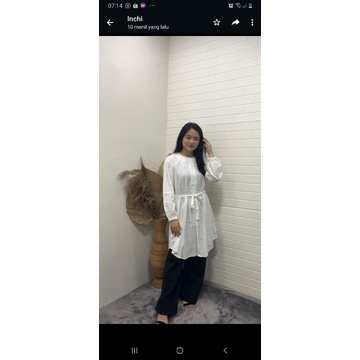 TUNIK PUTIH TUNIK WANITA BUSUI TUNIK WANITA CRINKLE TUNIK CANTIK LONG TUNIK TUNIK BASIC TUNIK JUMBO 