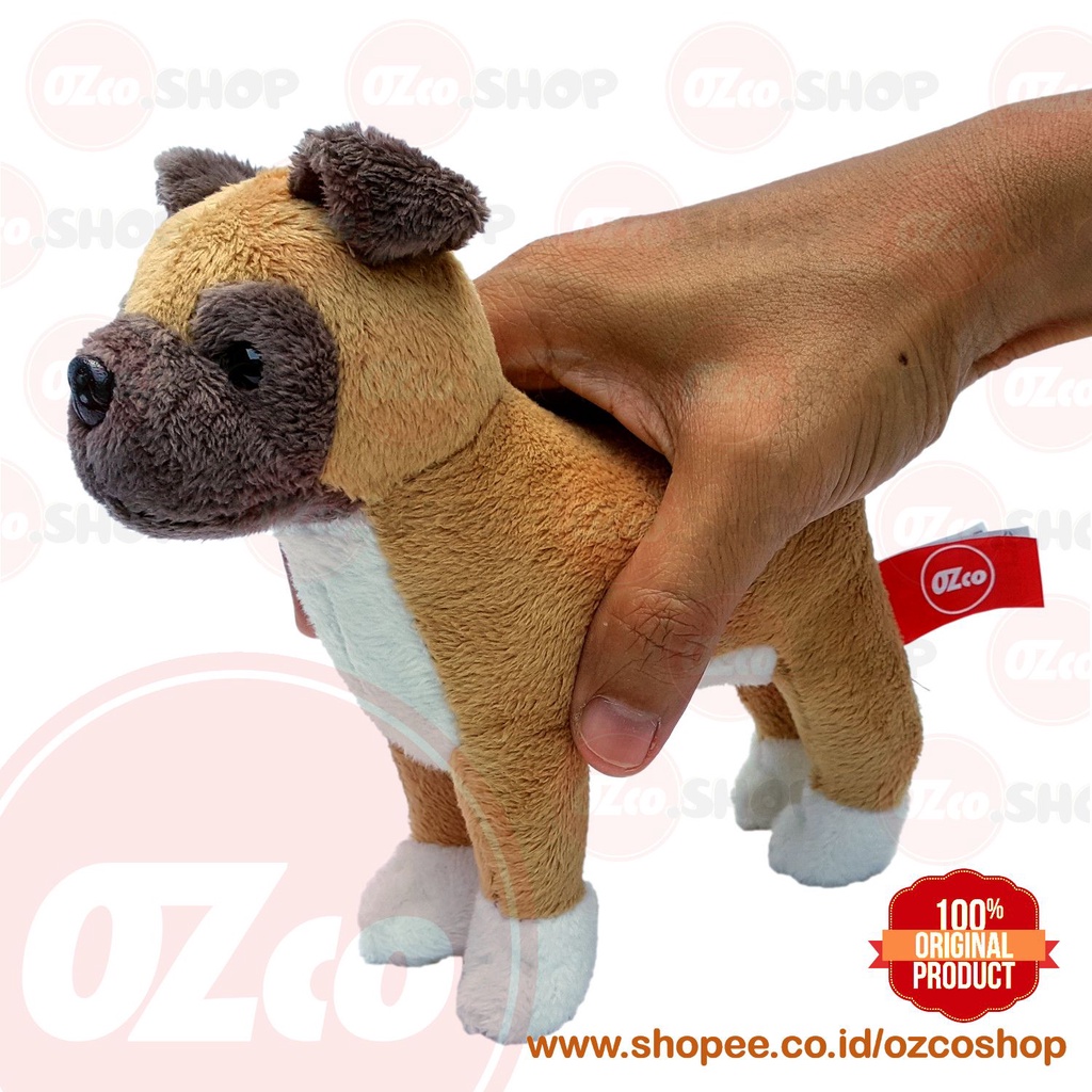 Boneka Hewan Anjing Boxer Dog Animatoys OZco SOZ081