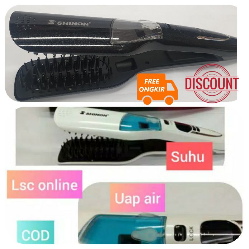 CATOKAN RAMBUT LURUS TERBAIK SHINON SH-8729 ALAT CATOK RAMBUT UAP ORI  SALON  TERMURAH  MODEL SISIR