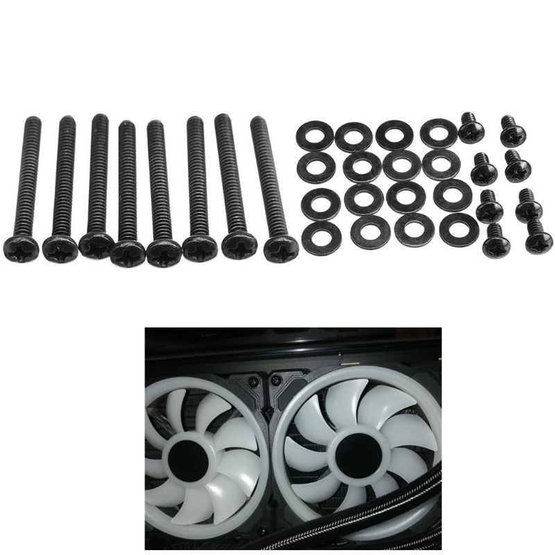 Bt Screw Set Untuk Pendingin Cairan CPU Radiator Isi 36-Pack