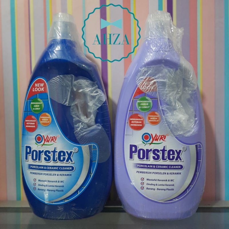 AHZA YURI PORSTEX PEMBERSIH KAMAR MANDI,PORSELEN &amp; KERAMIK 1000ML