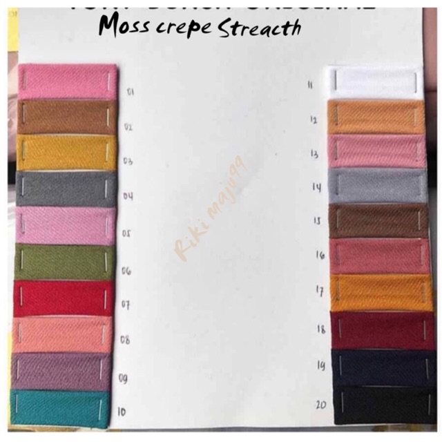 Kain Bahan Mosscrepe Kain Moscrepe Premium Shopee Indonesia