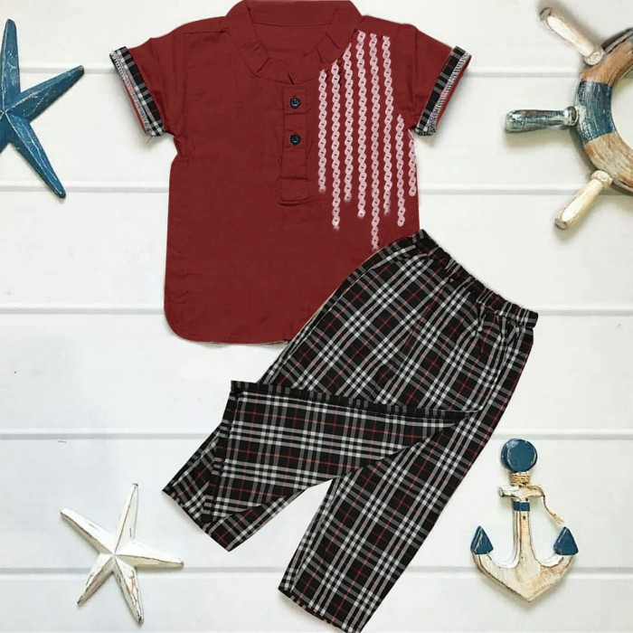 KD ST CACA KS baju koko anak laki-laki baju anak umur 2 3 4 tahun pesta anak cowok lucu Baju Lebaran