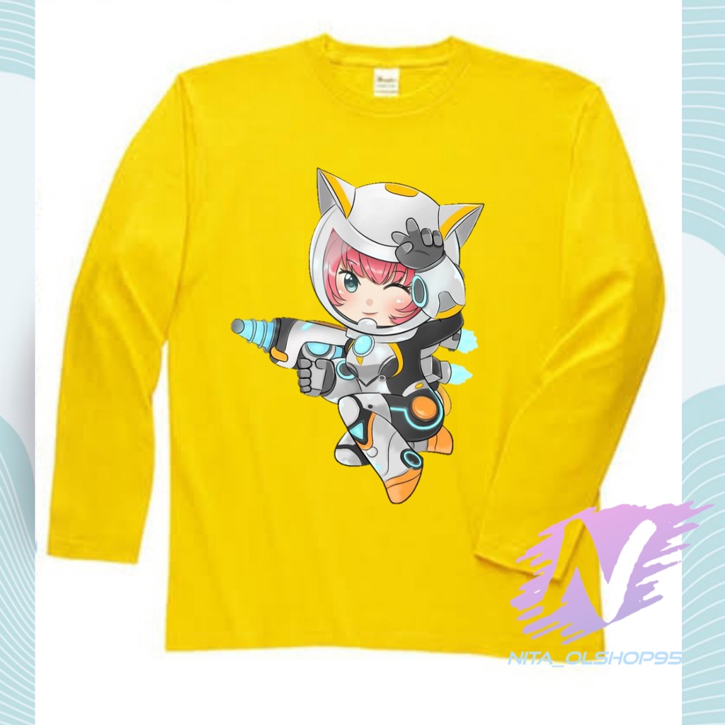 KAOS KIMMY HERO MOBILE LEGEND BAJU KAOS ANAK LENGAN PANJANG KIMMY CHIBI