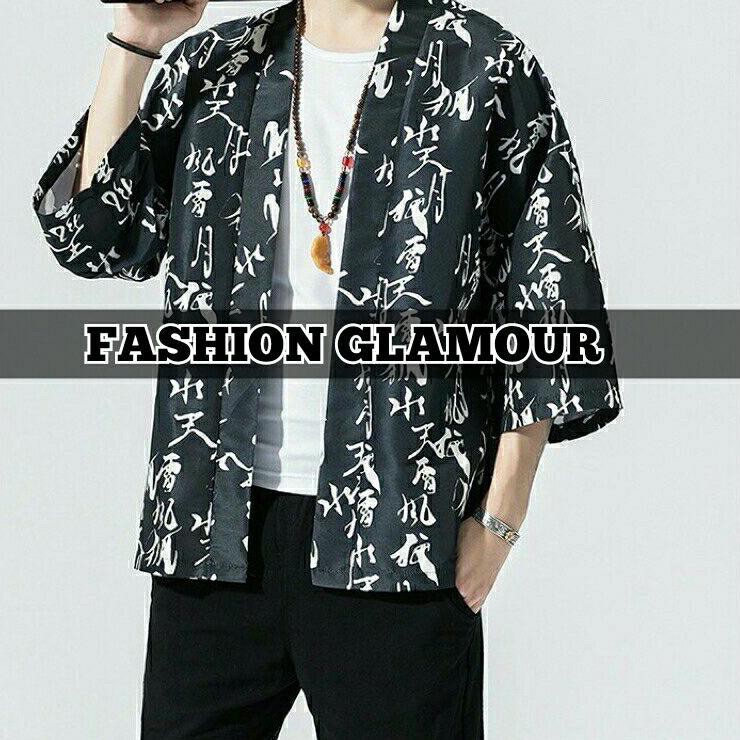 S6A0 RE33 KIMONO CARDINGAN IMPORT PRIA WANITA JEPANG KOREA HAORI BIG SIZE M-5XL KANJI OUTWEAR 0QP