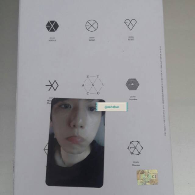 EXO EXACT ALBUM LUCKY ONE KOREAN VERSION+ BAEKHYUN PC ASLI KORLIC