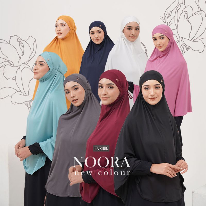 Bergo Syari Ukuran Jumbo 115 x 90 cm Bahan Spandex Hijab Instan Warna Putih Mustard Wardah Bubble Gu