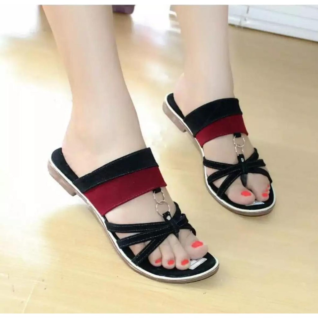 sandal flat ring dua alpinda#SENDAL WANITA DEWASA IBU 2025#SANDAL WANITA TERBARU 2025#SANDAL GUNUNG#