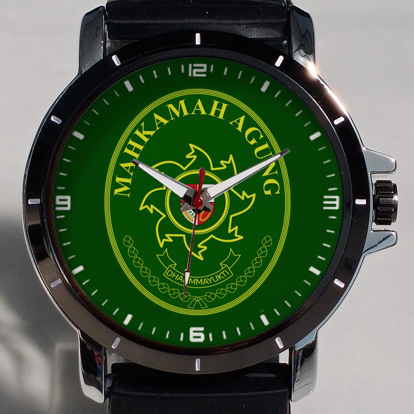 Jam Tangan Pria Mahkamah Agung Logo Custom