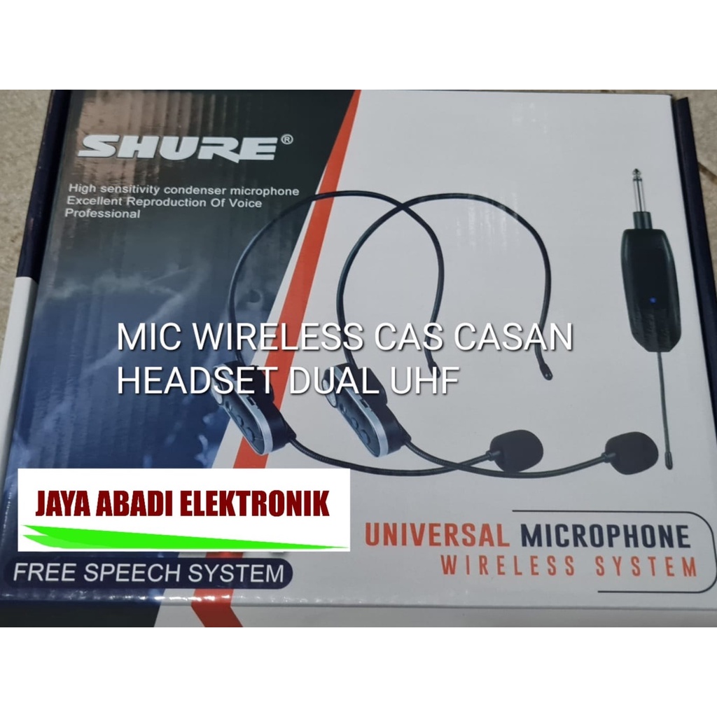 mic wireless baterai cas uhf charge kuping jepit mik wireles klip clip dobel microphone kerah baju tie profesional pro kancing condesor system sistem vokal vocal panggung dj studio Kancing sensitif aux ceramah pidato acara meeting panggung imam  Mic wirel