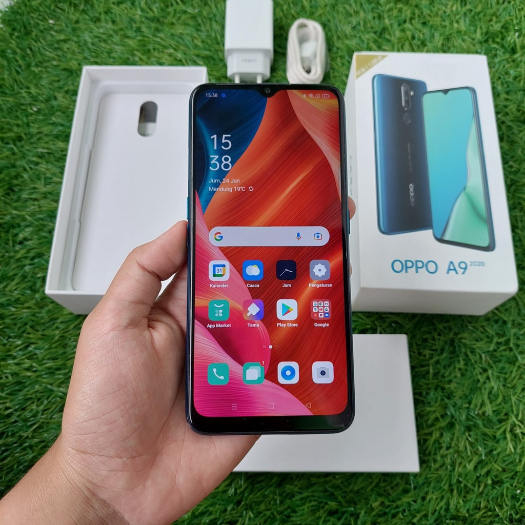 OPPO A9 2020 SECOND 8/128 GB HP SECOND HANDPHONE SECOND HP SEKEN HP BEKAS HP MURAH
