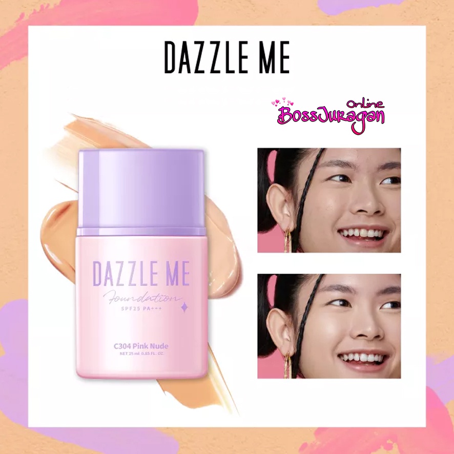 (BOSS) [BPOM] DAZZLE ME Day by Day Foundation - Full Coverage Oil control Long Lasting Makeup SPF 25 PA+++