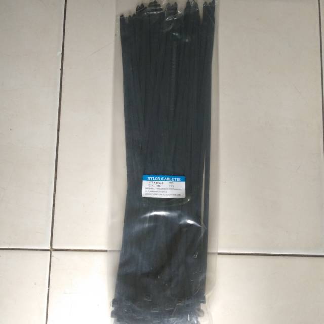 kabel ties 45cm x 7.6 warna putih dan hitam cable ties 450mm x 7.6